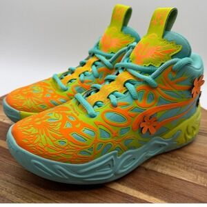 Puma MB.04 Scooby-Doo Mystery Machine Kid's Size 1C Basketball Shoes Teal Orange